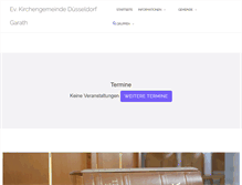 Tablet Screenshot of ev-kirche-garath.de